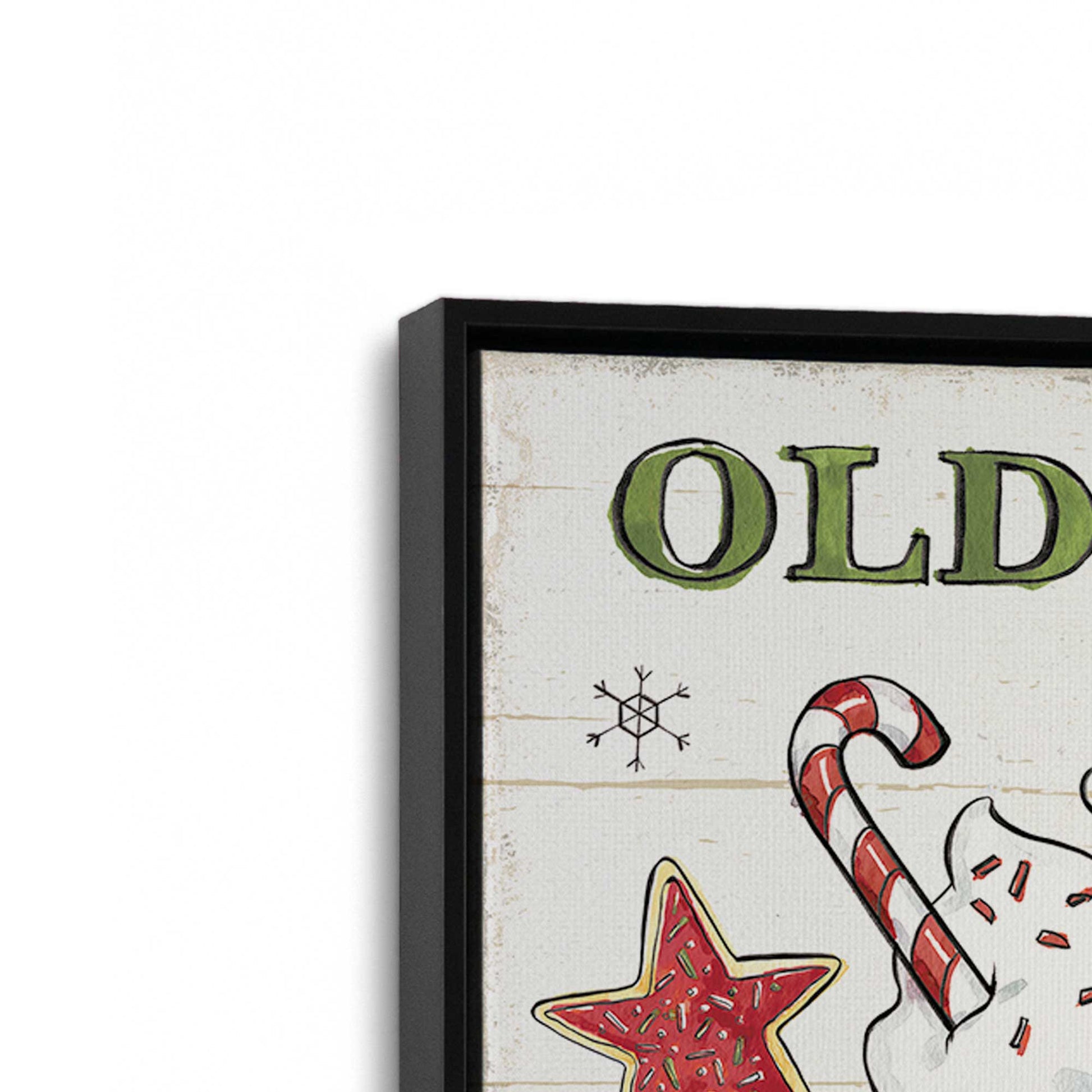 [Color:Satin Black], Picture of art in a Satin Black frame at an angle