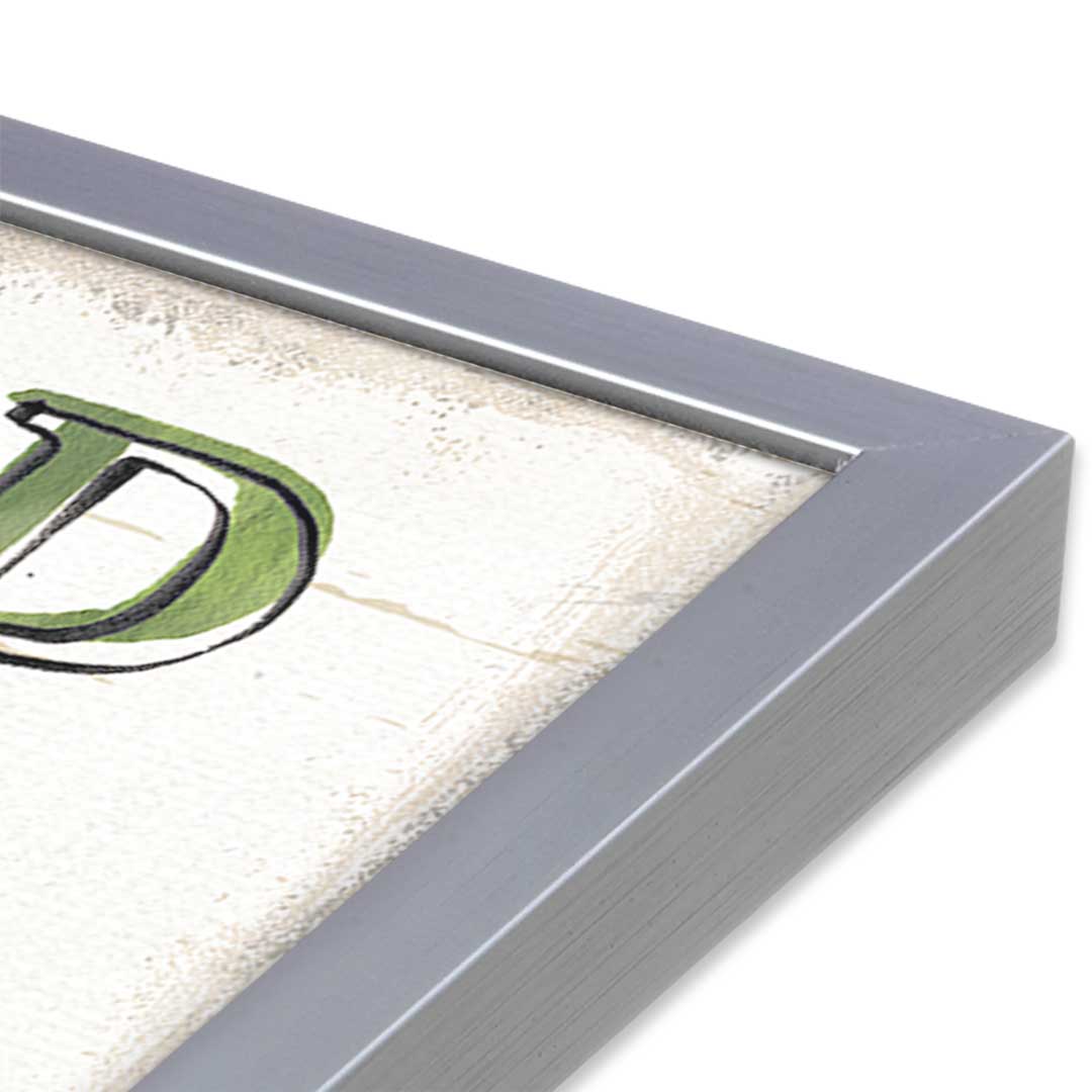 [Color:Polished Chrome], Picture of art in a Polished Chrome frame at an angle