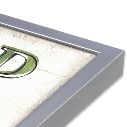 [Color:Polished Chrome], Picture of art in a Polished Chrome frame at an angle