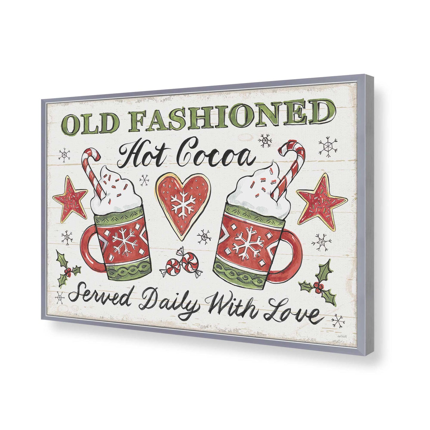 [Color:Polished Chrome], Picture of art in a Polished Chrome frame of the corner