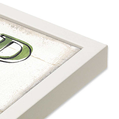 [Color:Opaque White], Picture of art in a Opaque White frame at an angle