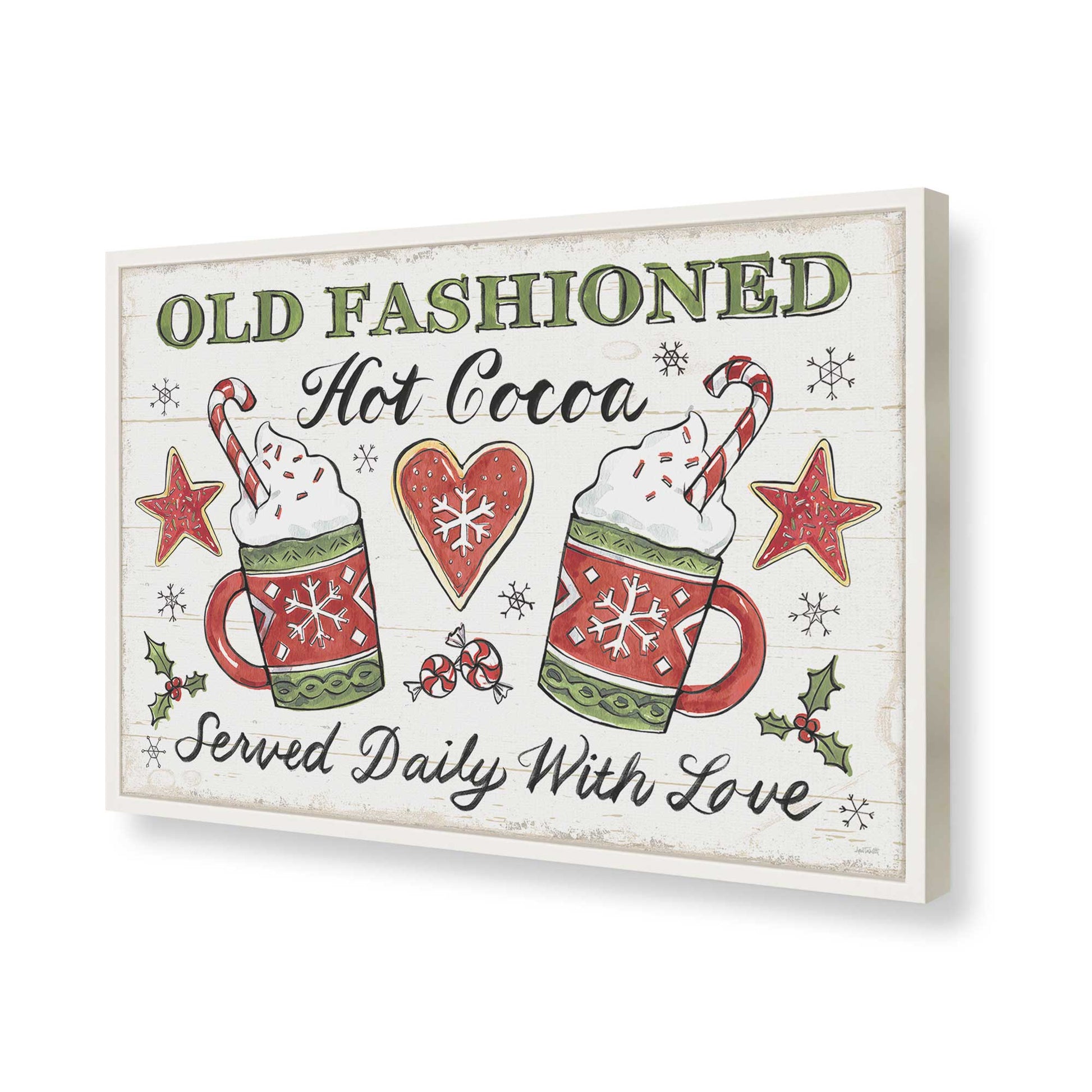 [Color:Opaque White], Picture of art in a Opaque White frame of the corner