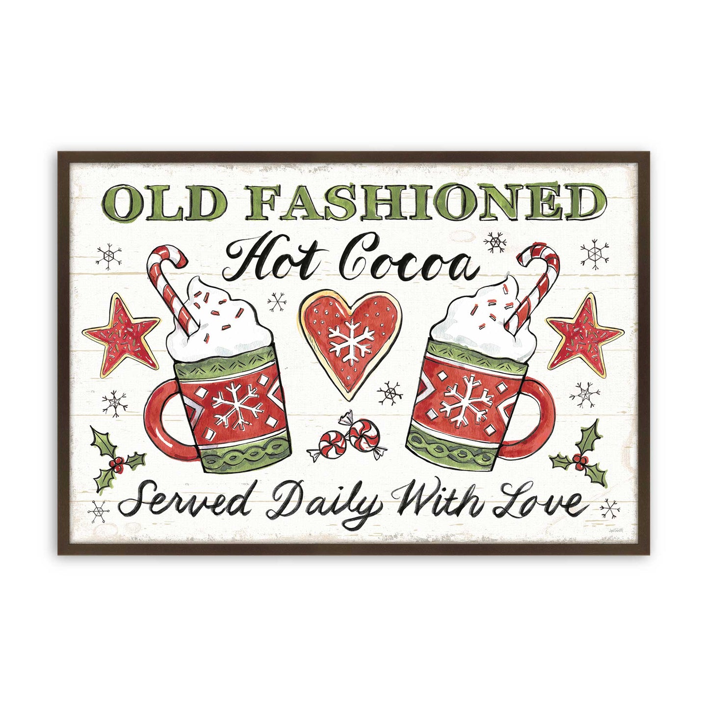 [Color:Brown], Picture of art in a Brown frame