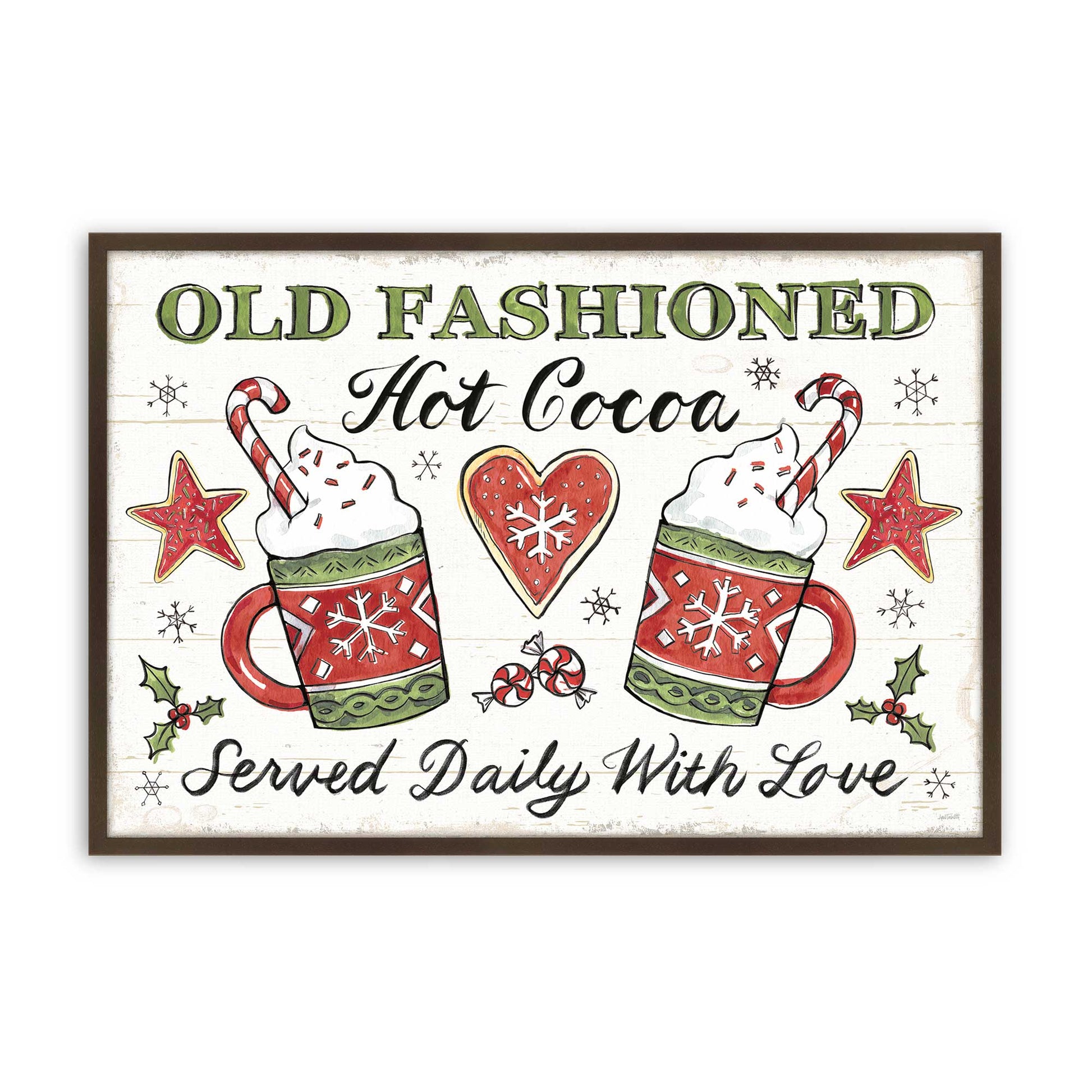 [Color:Brown], Picture of art in a Brown frame