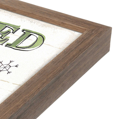 [Color:Walnut], Picture of art in a Walnut frame at an angle