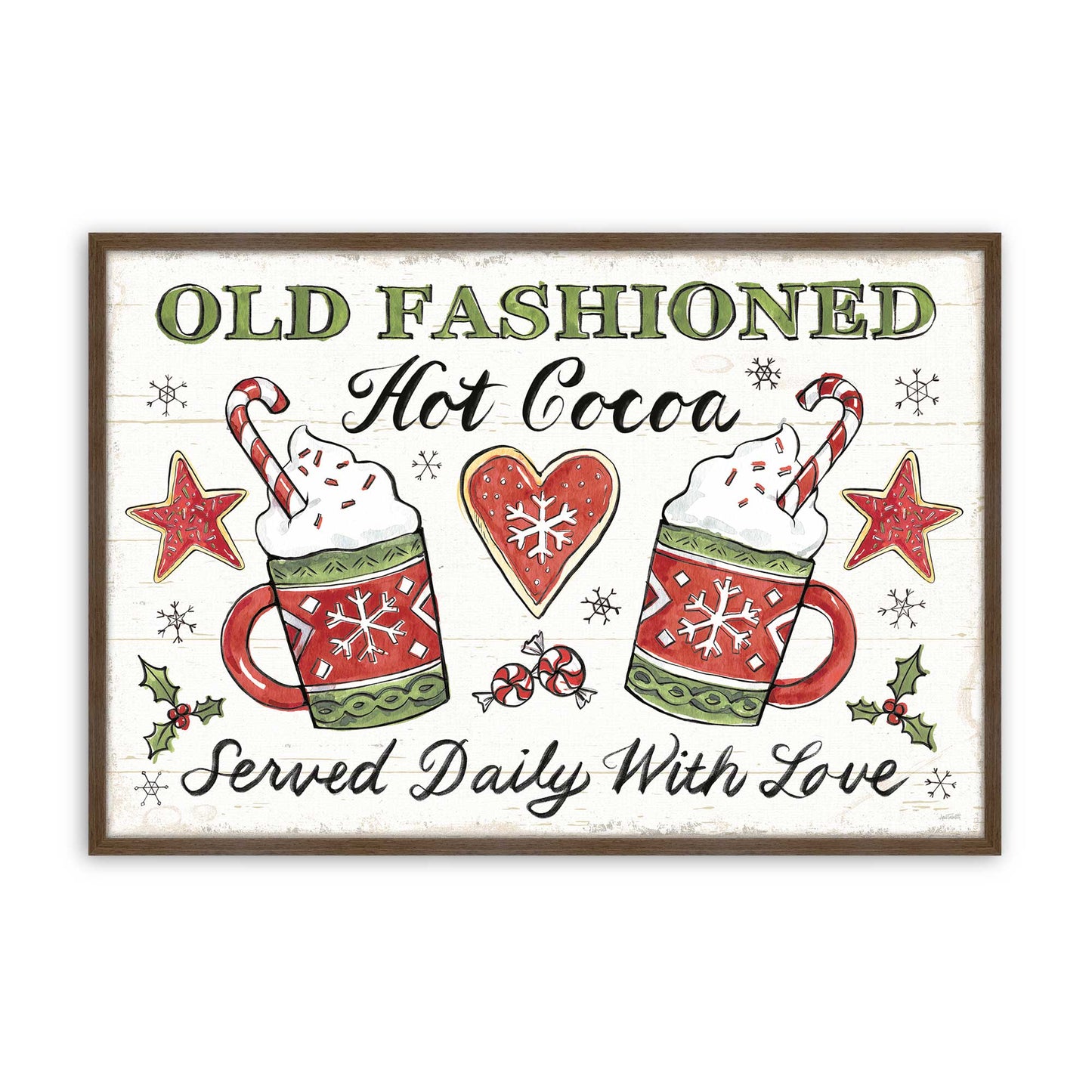 [Color:Walnut], Picture of art in a Walnut frame