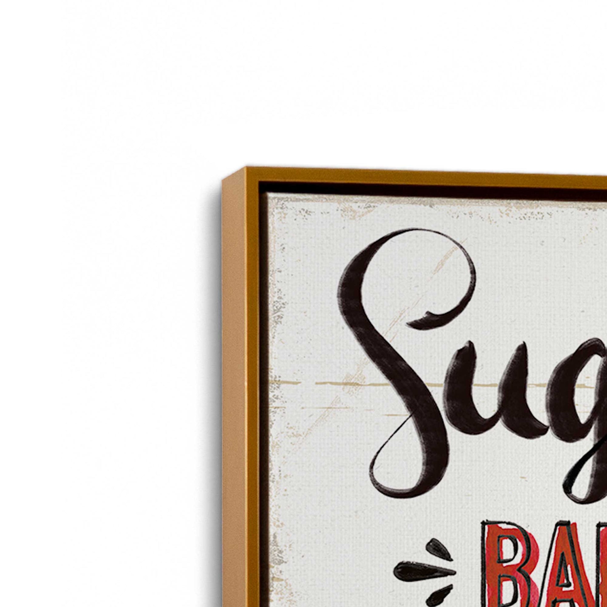 [Color:Polished Gold], Picture of art in a Polished Gold frame at an angle