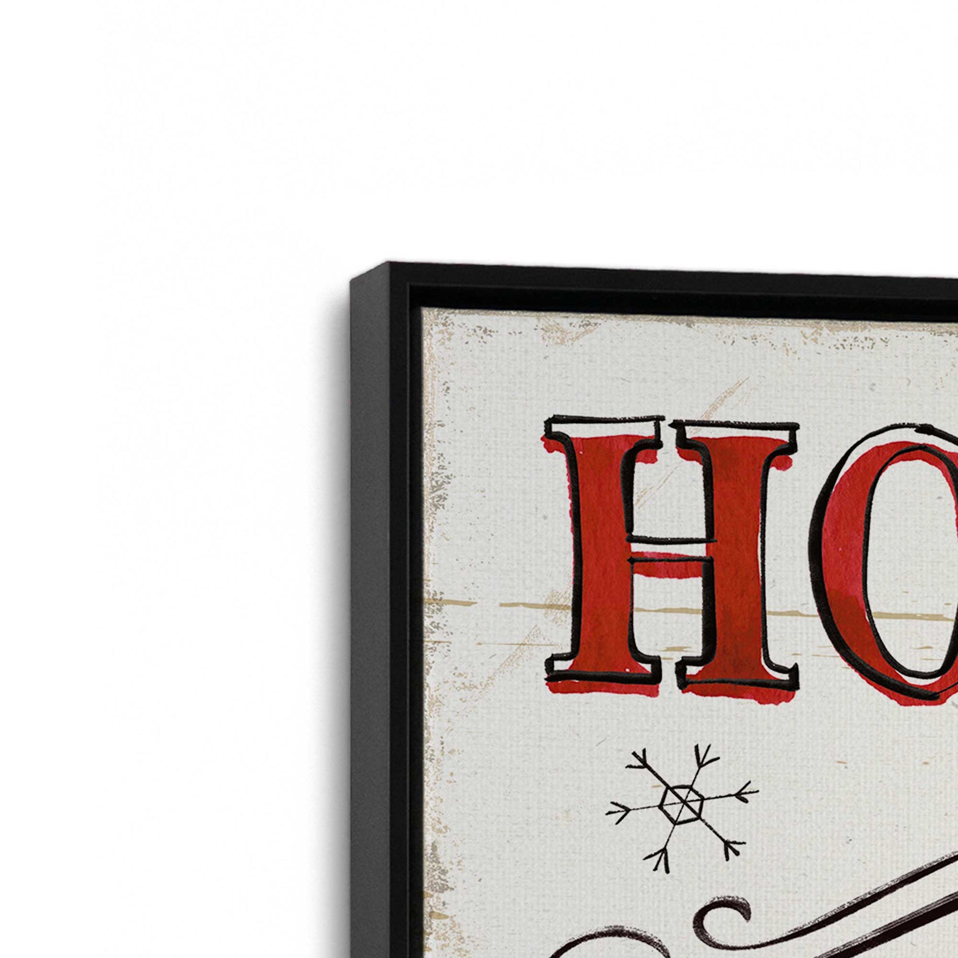 [Color:Satin Black], Picture of art in a Satin Black frame at an angle