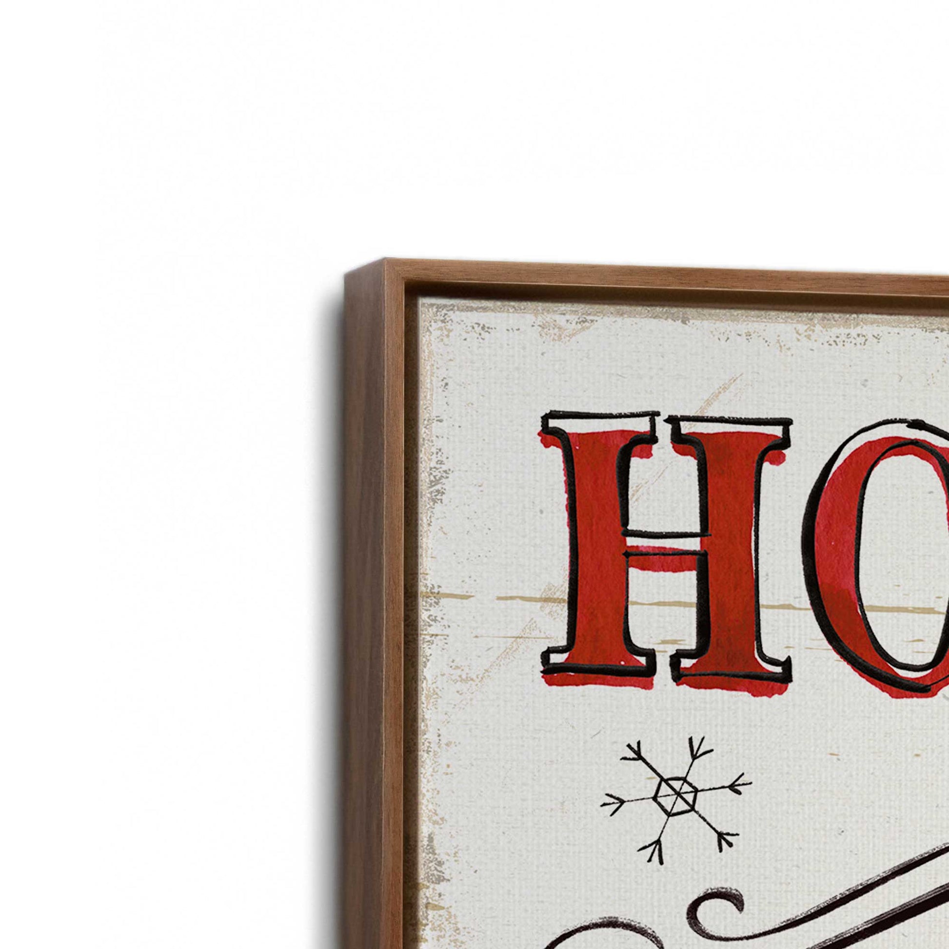 [Color:Walnut], Picture of art in a Walnut frame at an angle