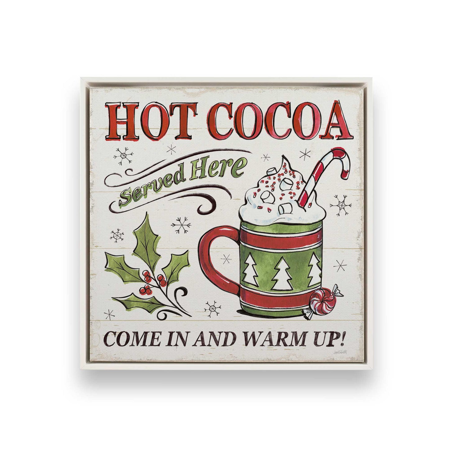 [Color:Opaque White], Picture of art in a White frame