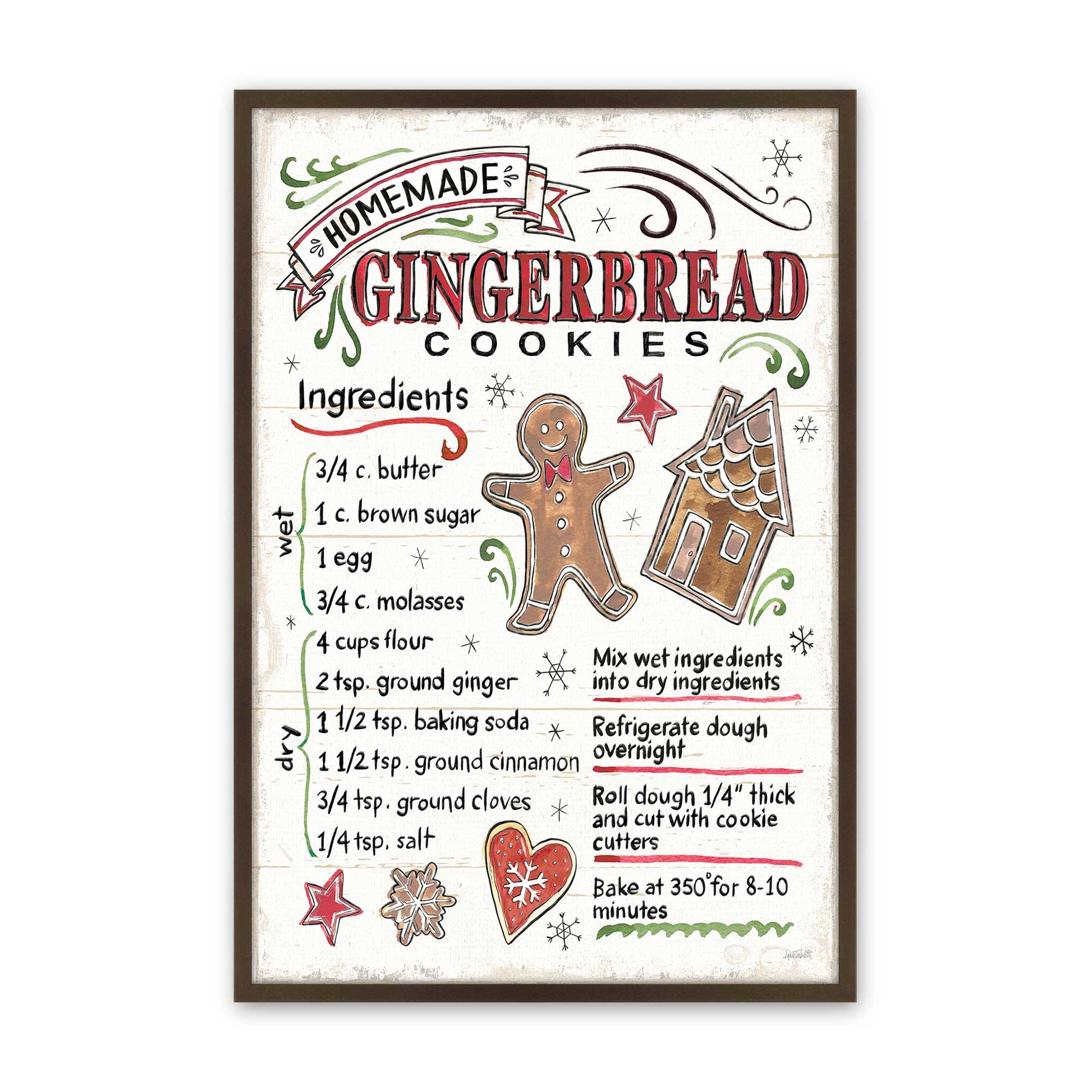 [Color:Brown], Picture of art in a Brown frame