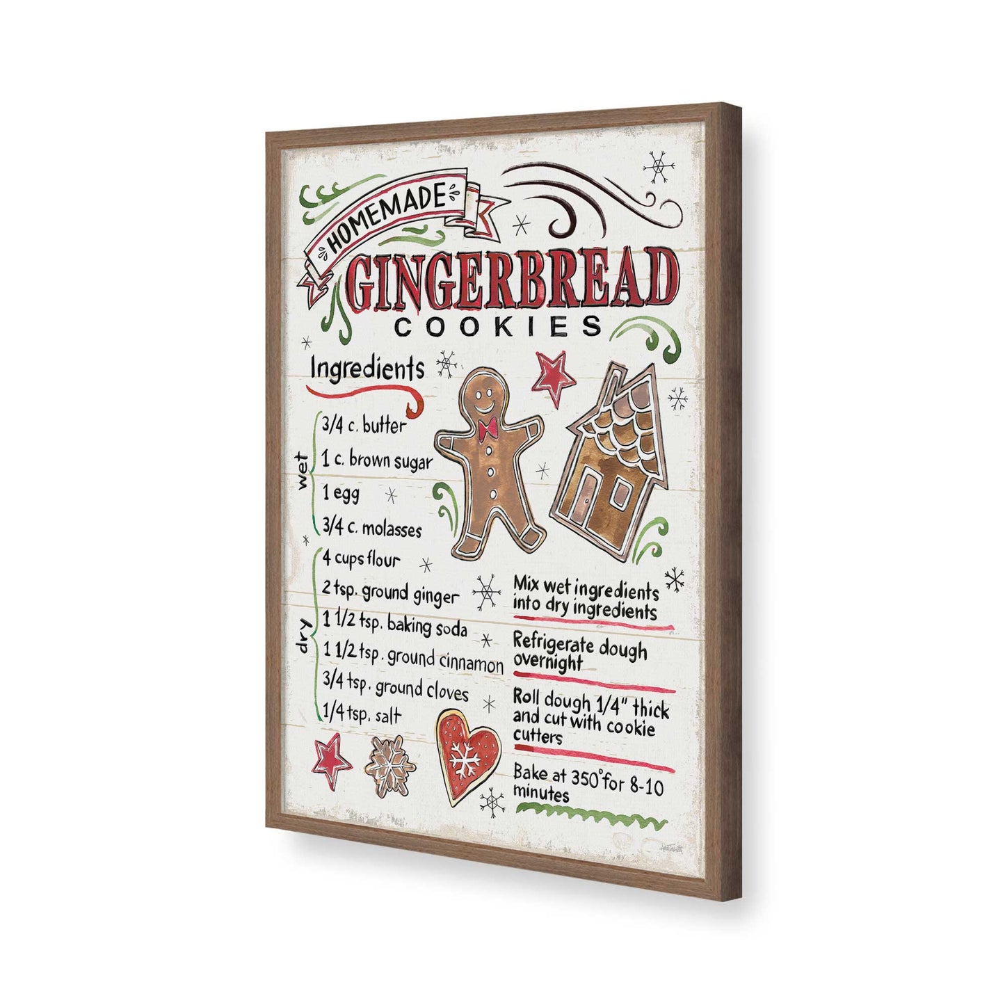 [Color:Walnut], Picture of art in a Walnut frame of the corner