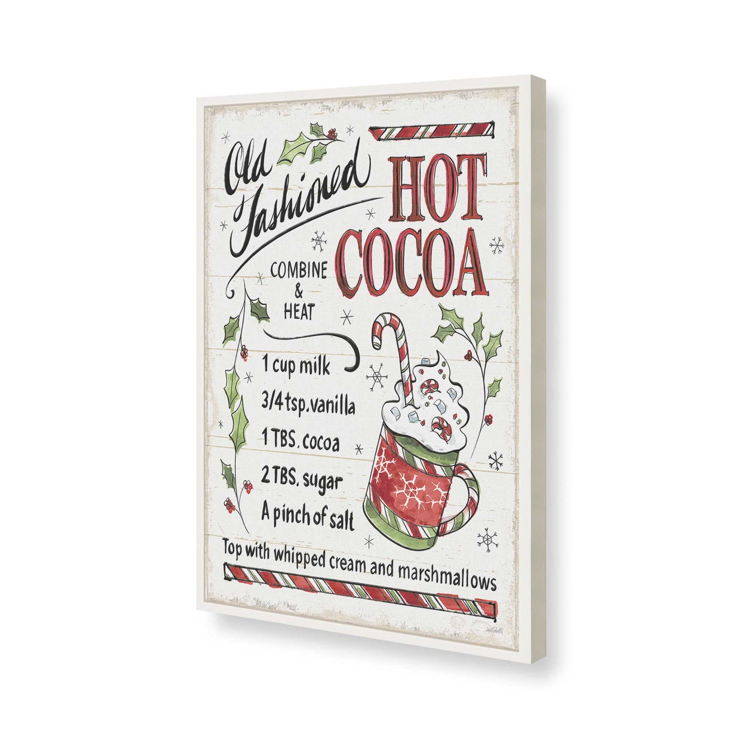 [Color:Opaque White], Picture of art in a Opaque White frame of the corner