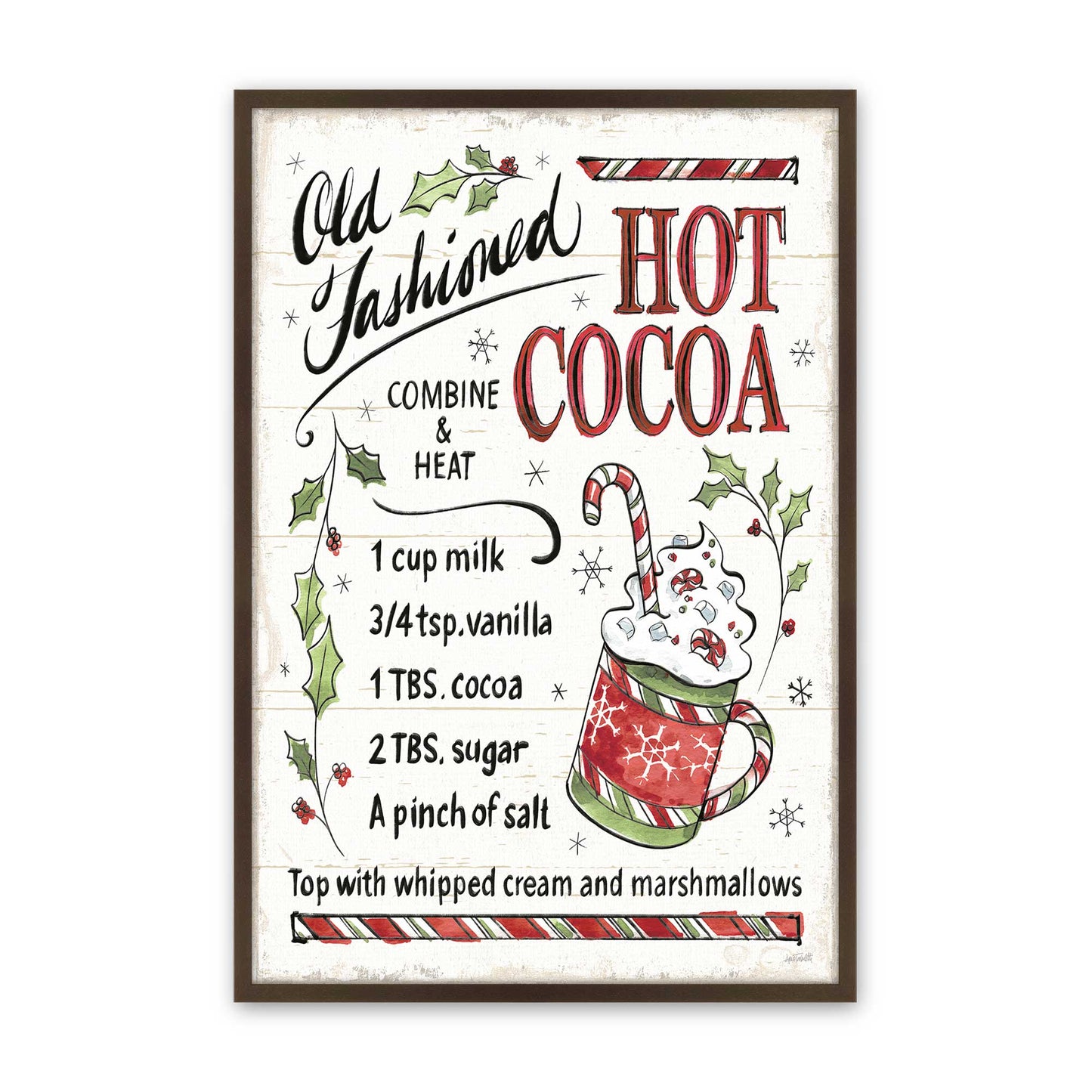 [Color:Brown], Picture of art in a Brown frame