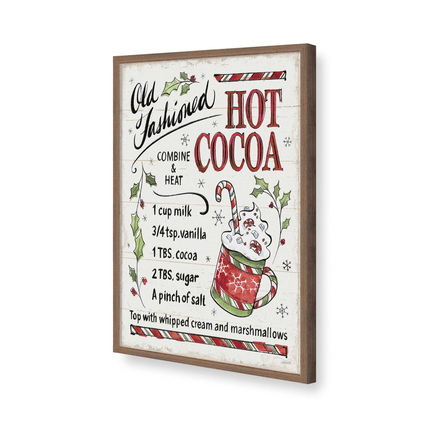 [Color:Walnut], Picture of art in a Walnut frame of the corner