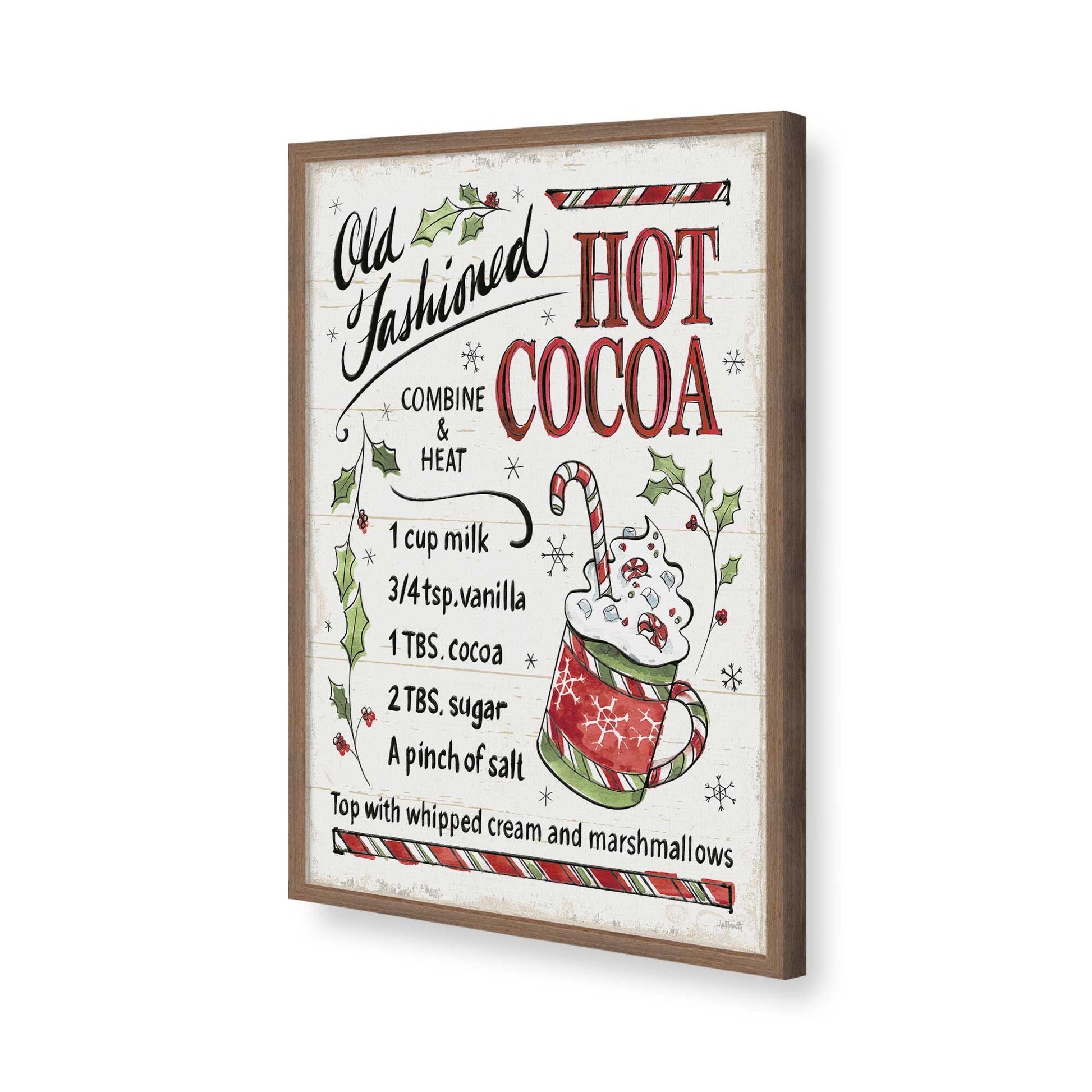 [Color:Walnut], Picture of art in a Walnut frame of the corner