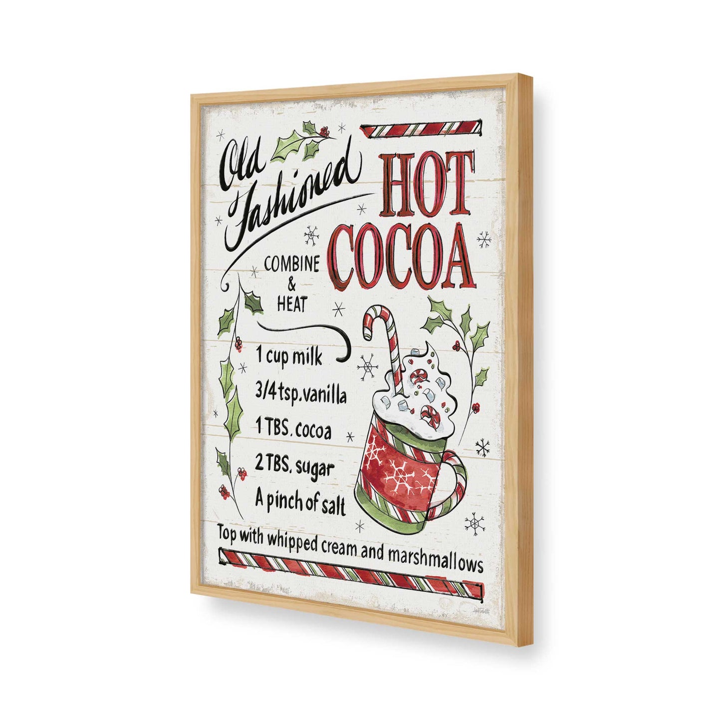 [Color:American Maple], Picture of art in a American Maple frame of the corner