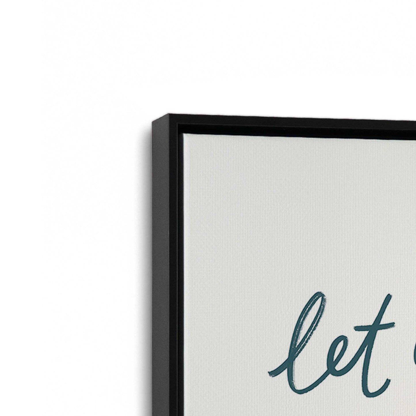 [Color:Satin Black], Picture of art in a Satin Black frame at an angle