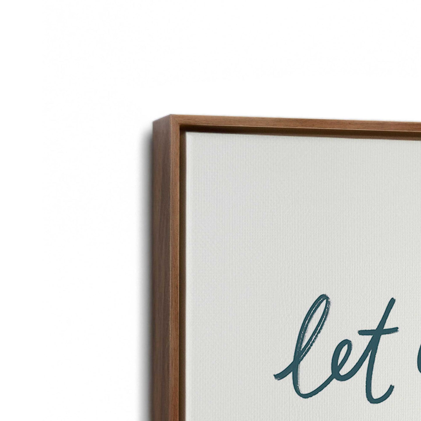 [Color:Walnut], Picture of art in a Walnut frame at an angle