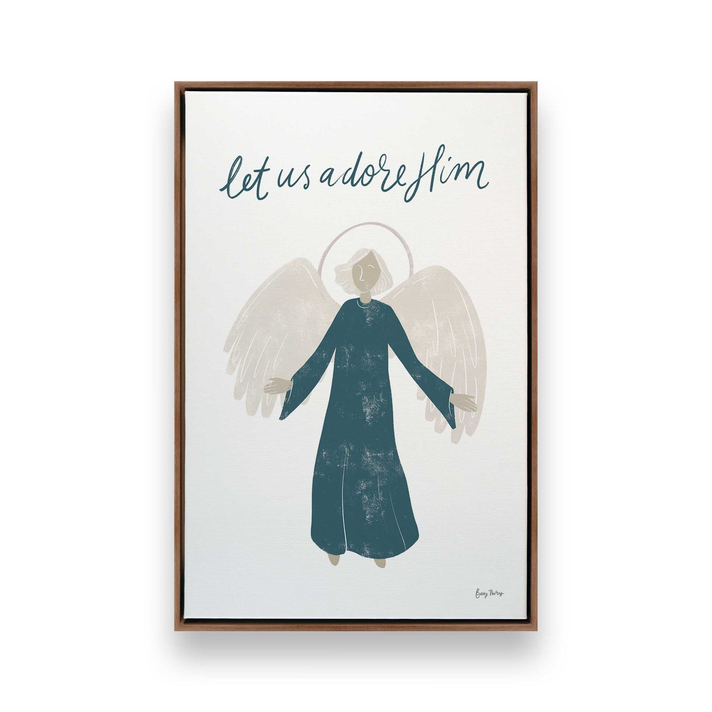 [Color:Walnut], Picture of art in a Walnut frame