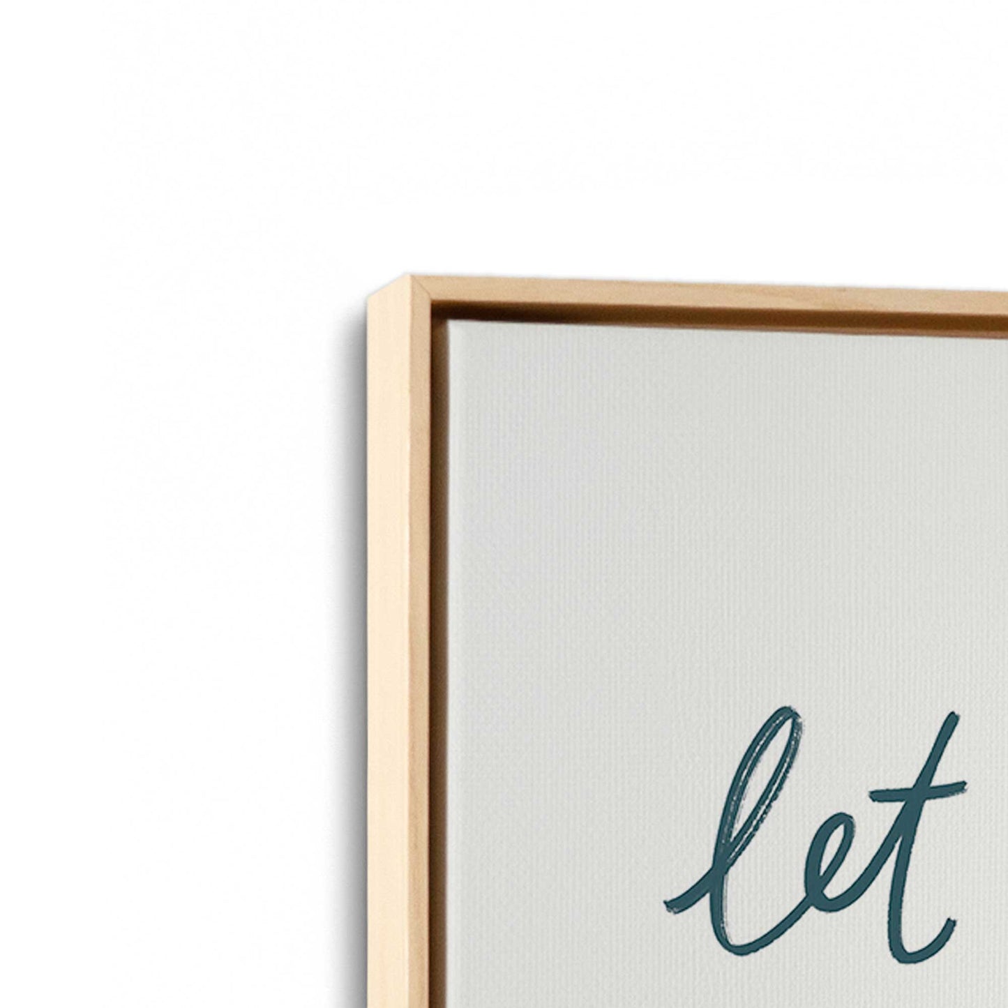 [Color:American Maple], Picture of art in a American Maple frame at an angle