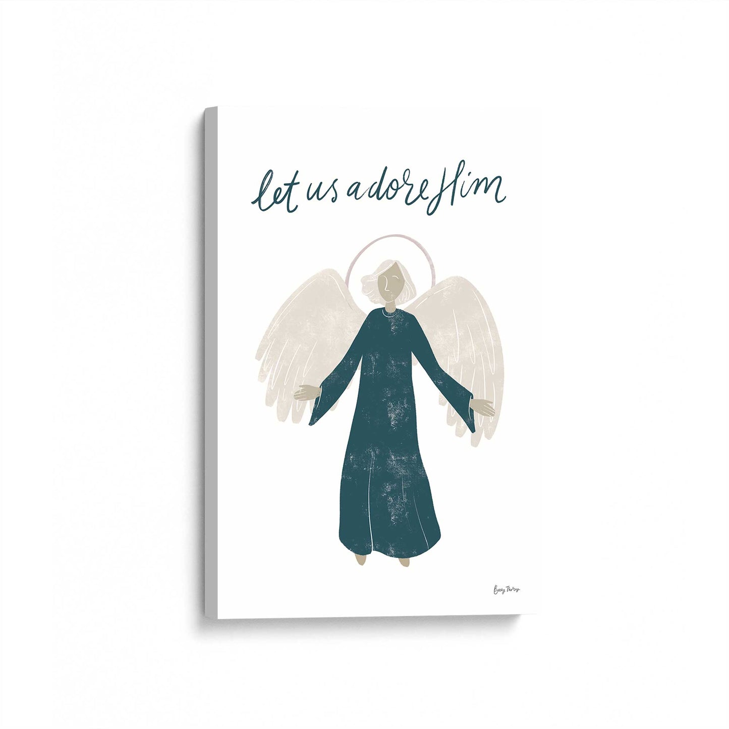 [Color:Stretched Canvas], Picture of art at an angle