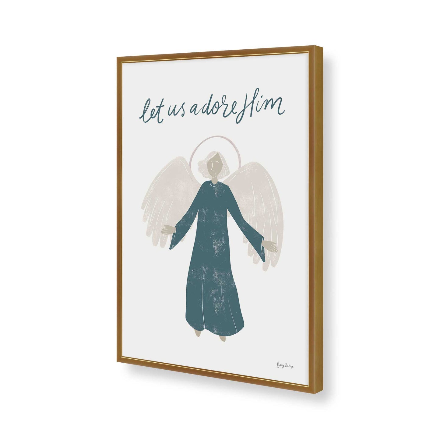 [Color:Polished Gold], Picture of art in a Polished Gold frame of the corner