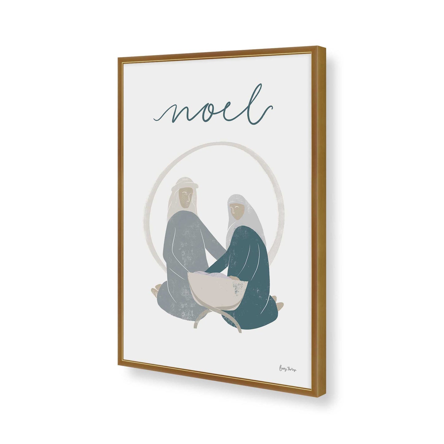 [Color:Polished Gold], Picture of art in a Polished Gold frame of the corner