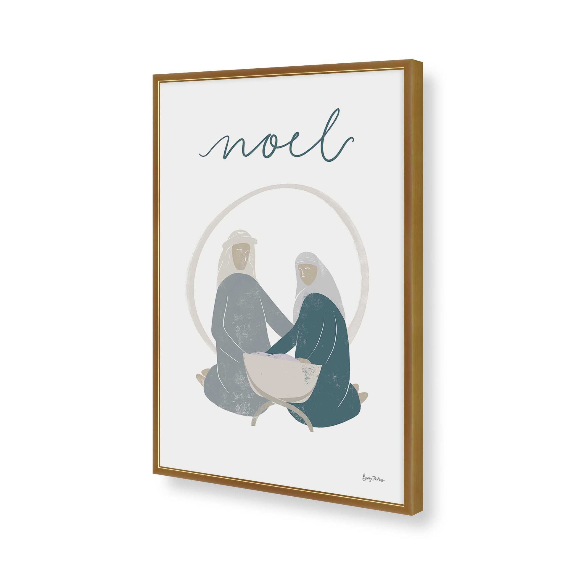 [Color:Polished Gold], Picture of art in a Polished Gold frame of the corner