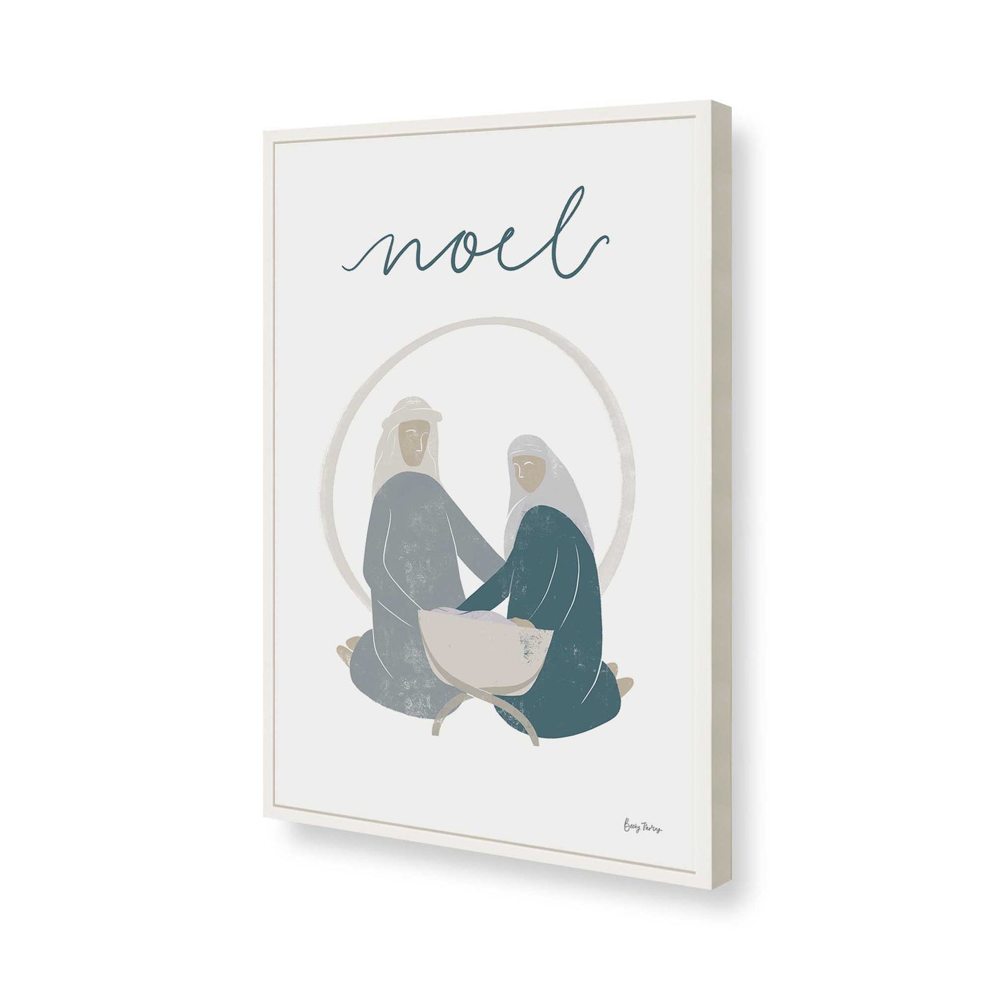 [Color:Opaque White], Picture of art in a Opaque White frame of the corner