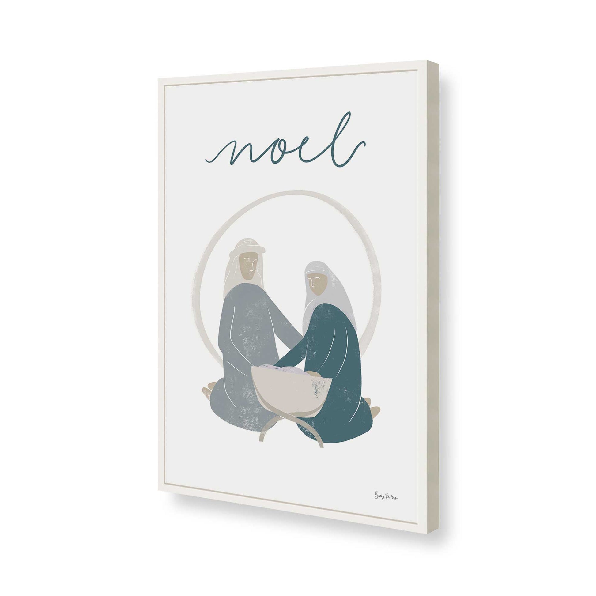 [Color:Opaque White], Picture of art in a Opaque White frame of the corner