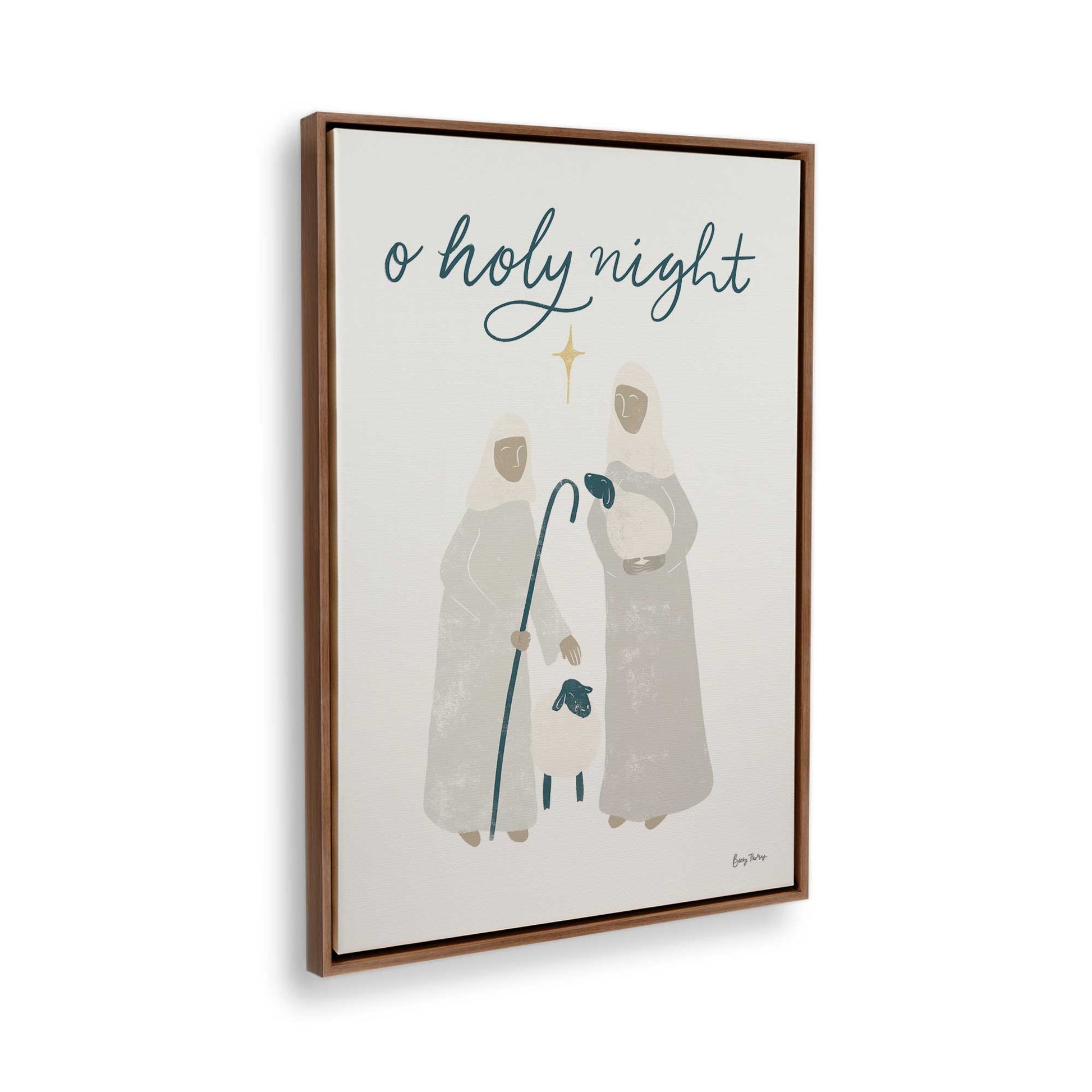 [Color:Walnut], Picture of the corner of the art