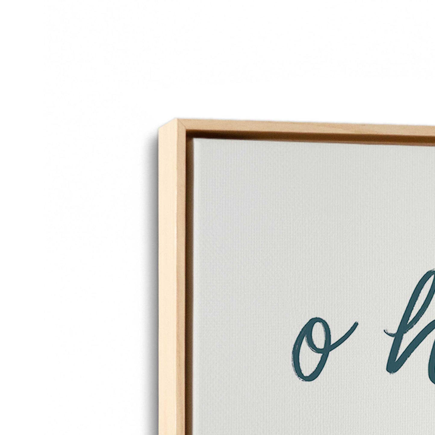 [Color:American Maple], Picture of art in a American Maple frame at an angle