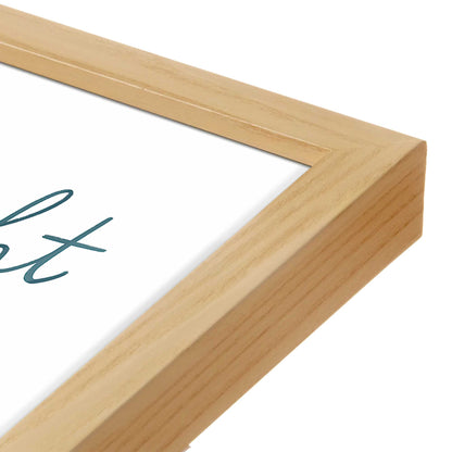 [Color:American Maple], Picture of art in a American Maple frame at an angle