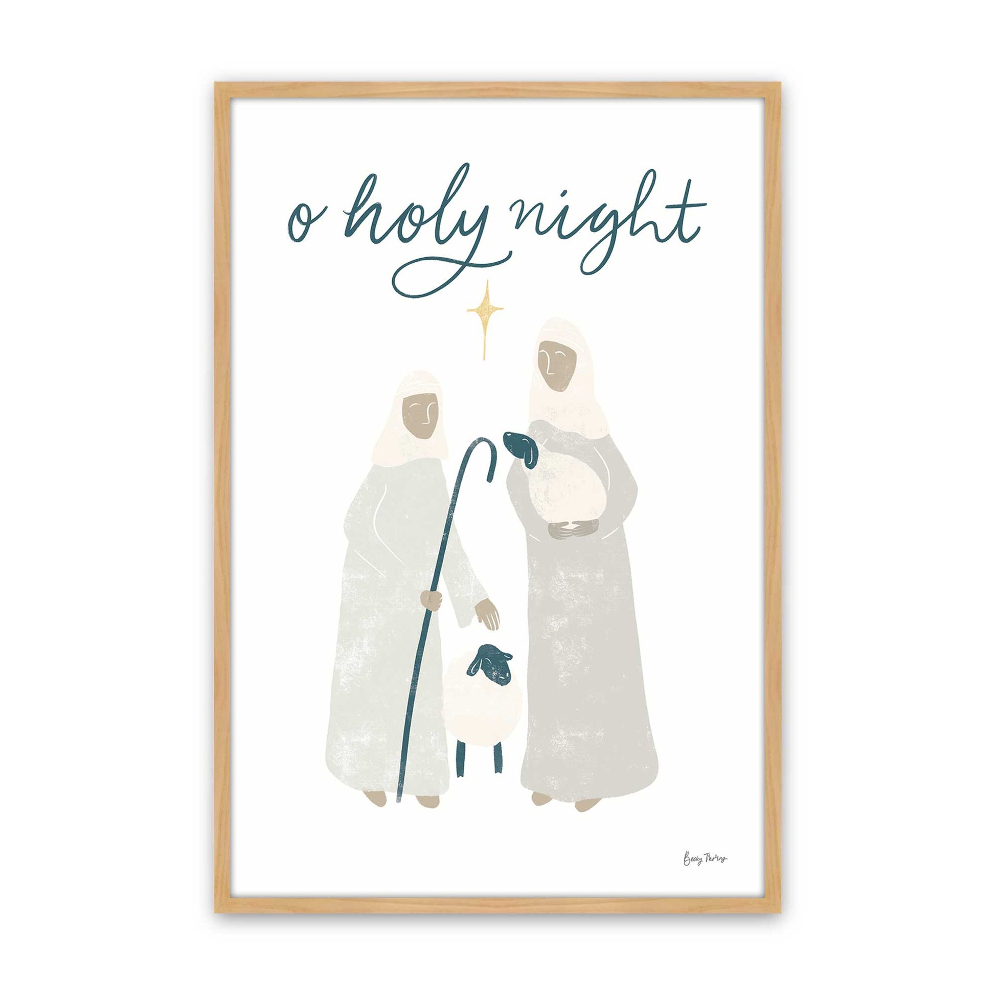 [Color:American Maple], Picture of art in a American Maple frame