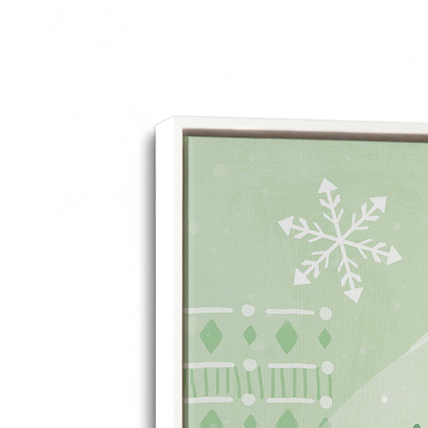 [Color:Opaque White], Picture of art in a White frame at an angle