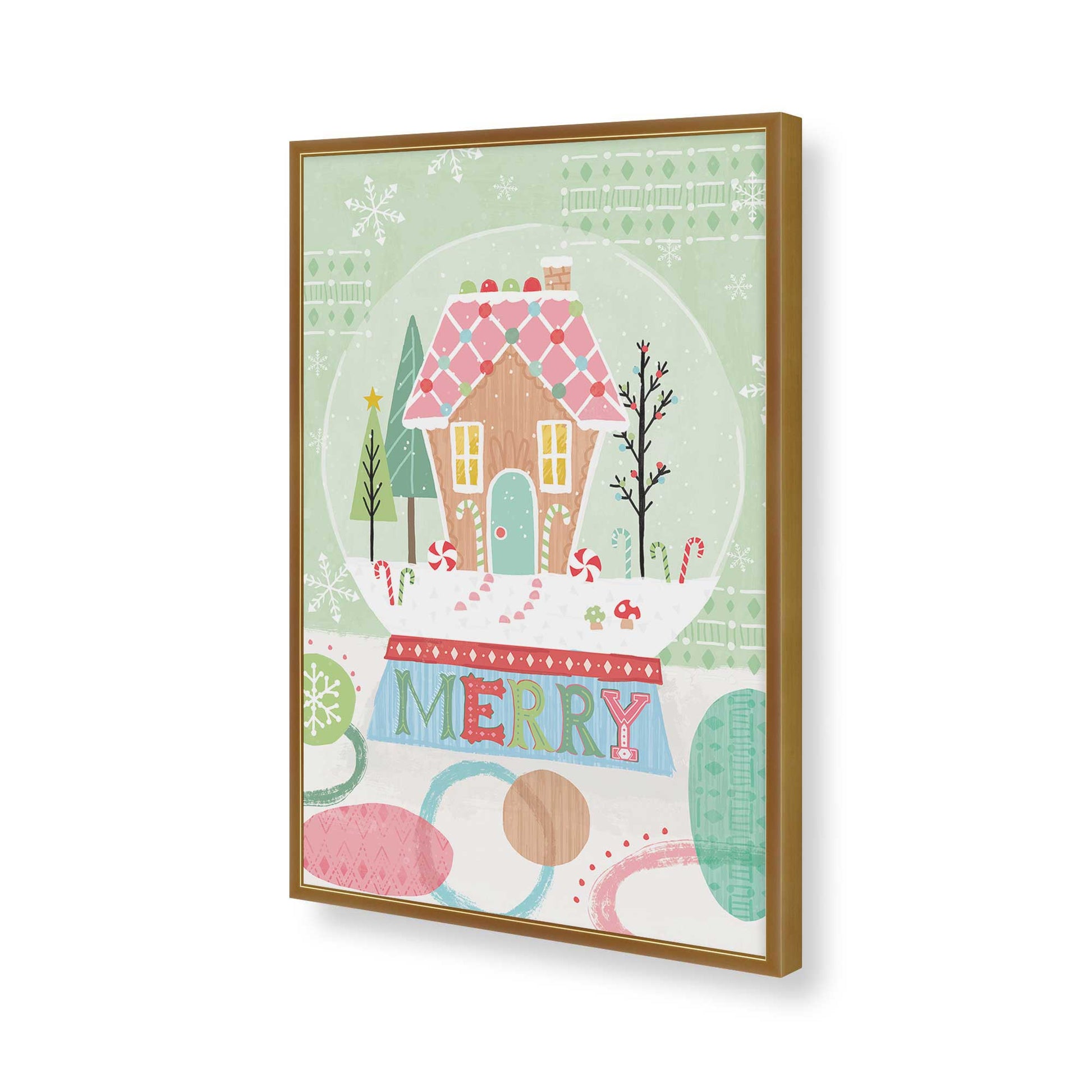 [Color:Polished Gold], Picture of art in a Polished Gold frame of the corner