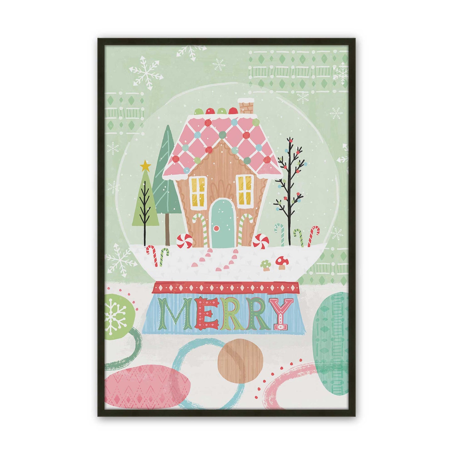 [Color:Satin Black], Picture of art in a Satin Black frame