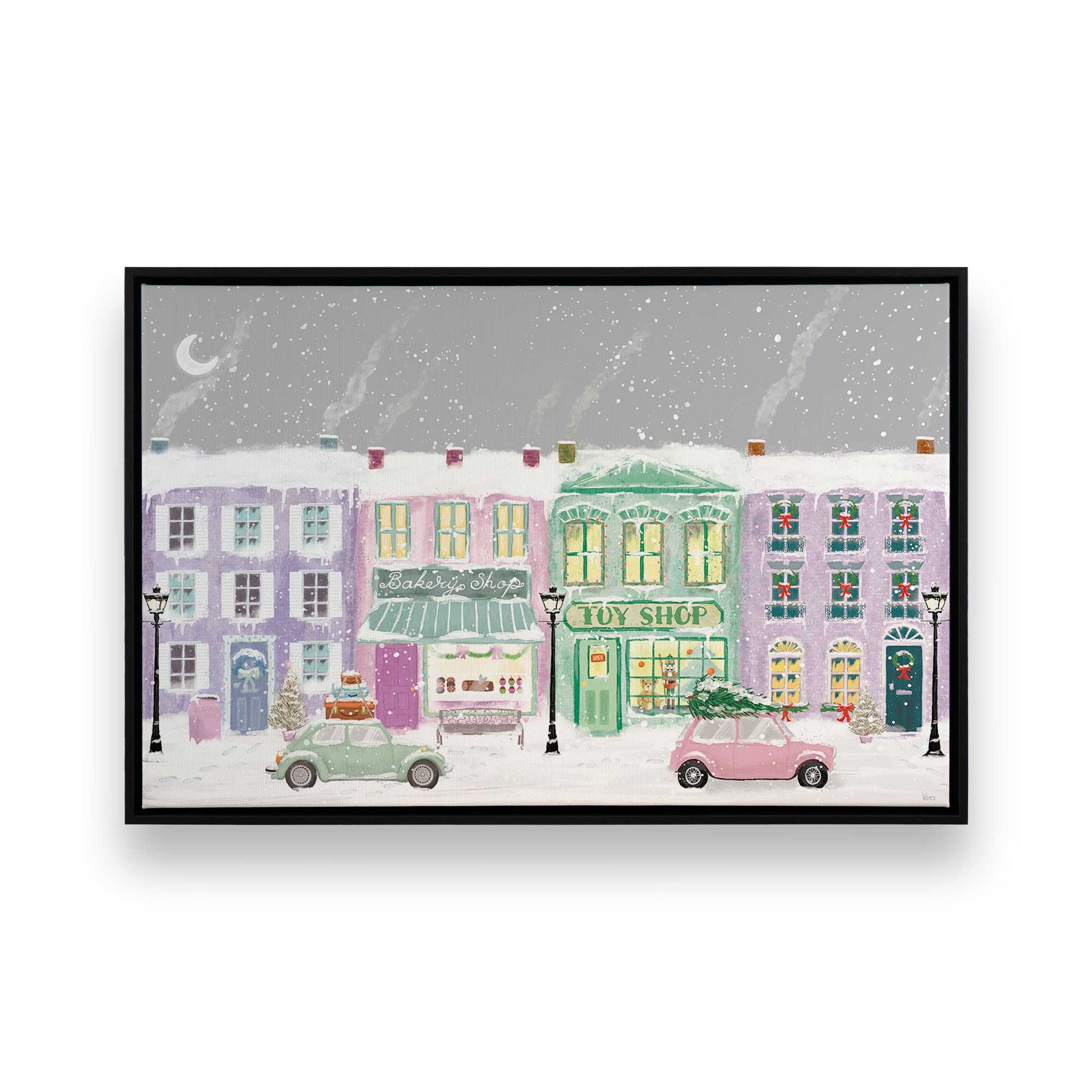 [Color:Satin Black], Picture of art in a Satin Black frame