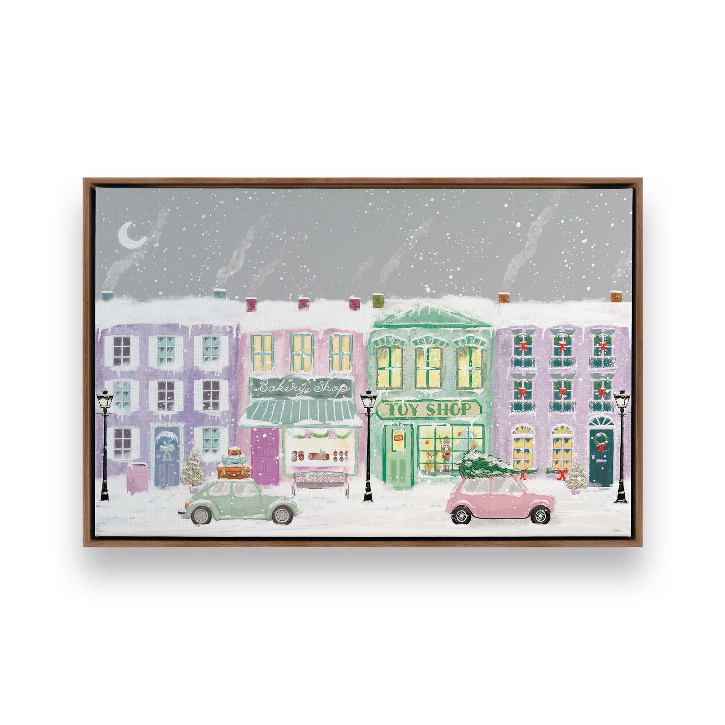 [Color:Walnut], Picture of art in a Walnut frame