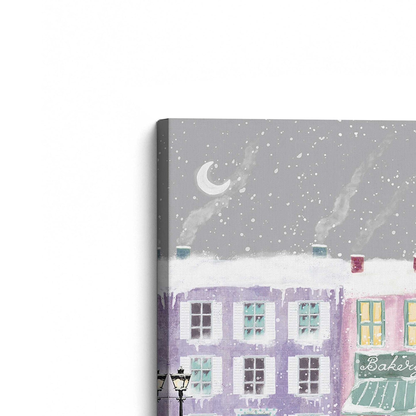 [Color:Stretched Canvas], Picture of the corner of the art