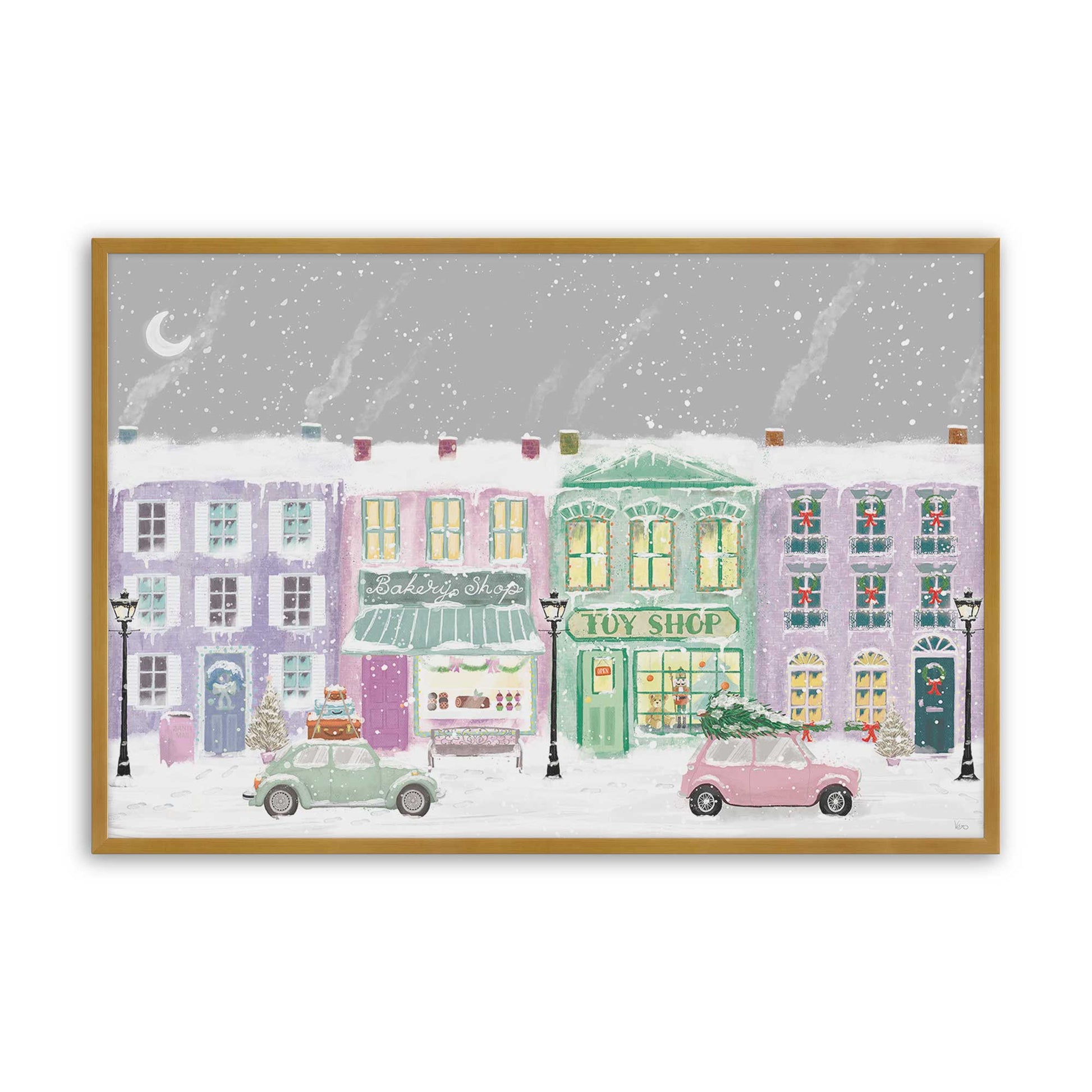 [Color:Polished Gold], Picture of art in a Polished Gold frame