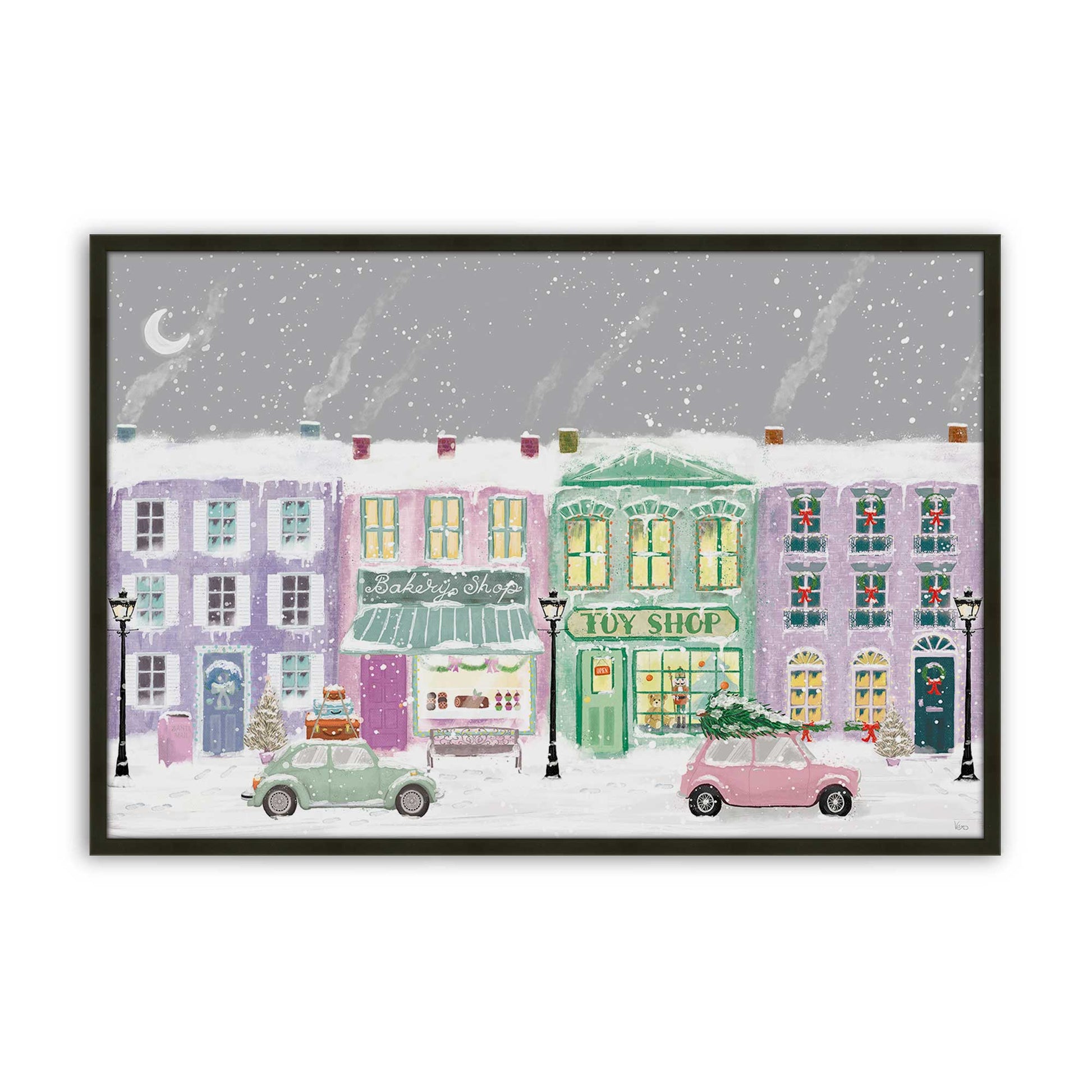 [Color:Satin Black], Picture of art in a Satin Black frame