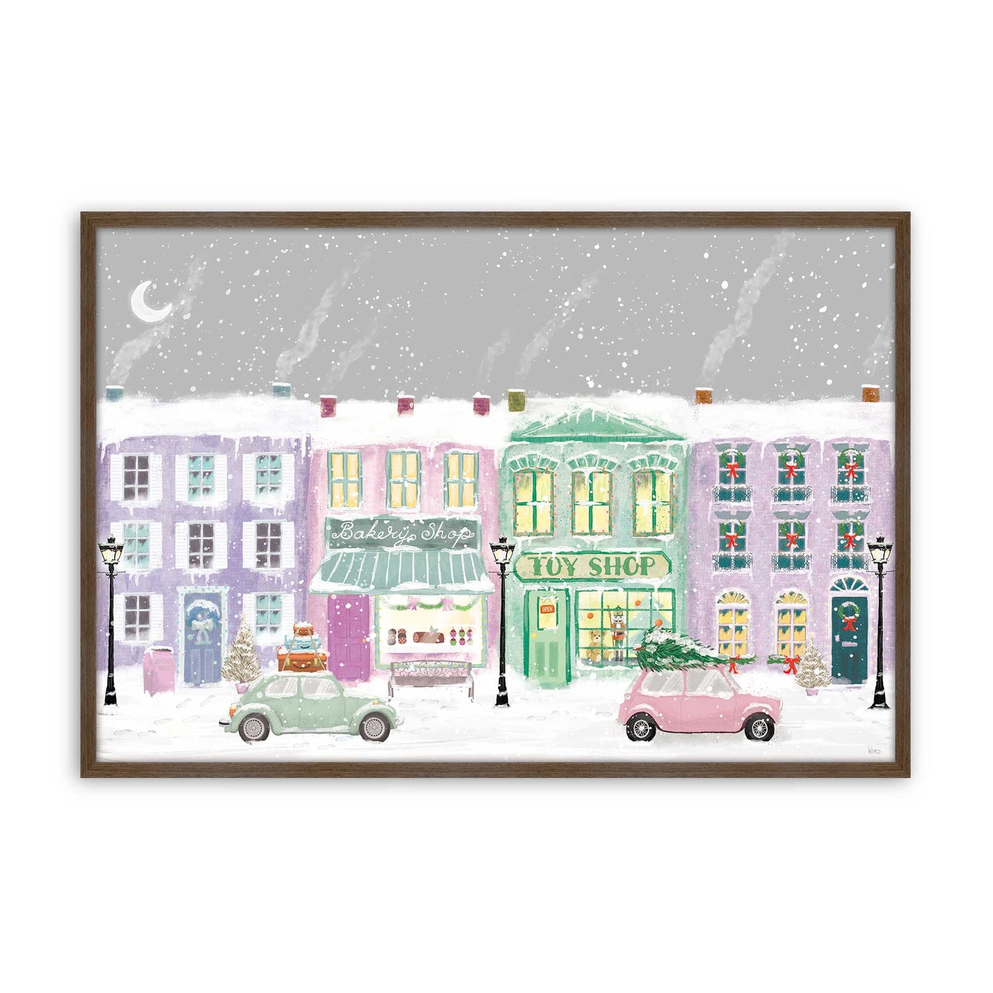 [Color:Walnut], Picture of art in a Walnut frame