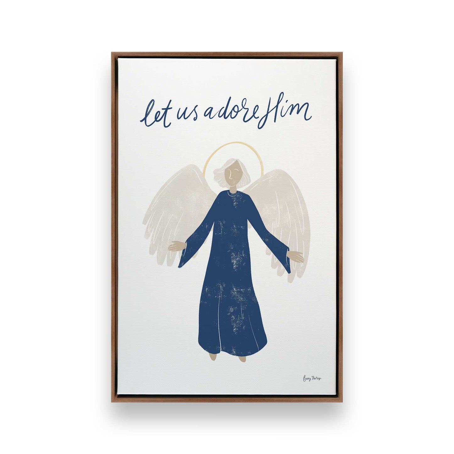 [Color:Walnut], Picture of art in a Walnut frame