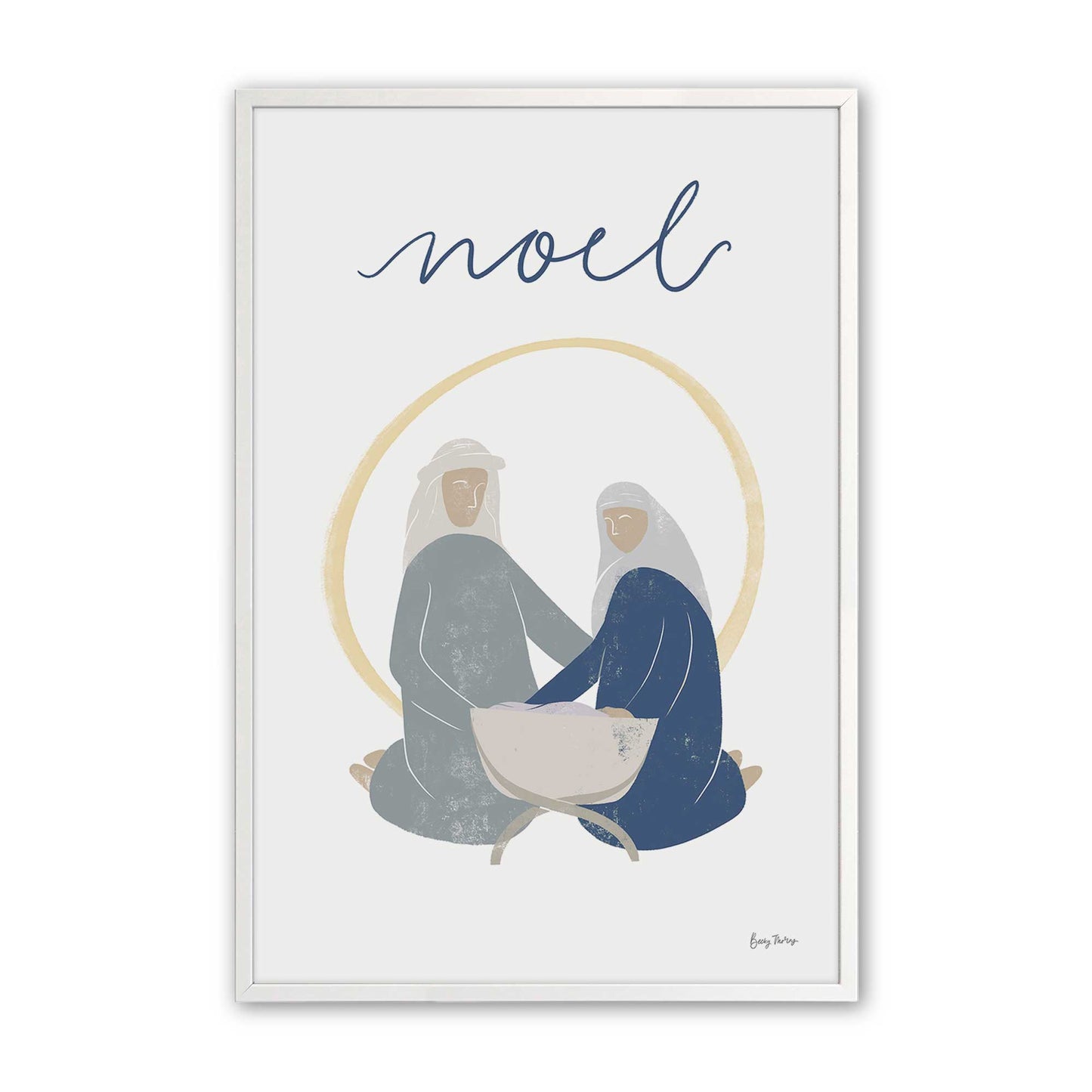[Color:Opaque White], Picture of art in a Opaque White frame