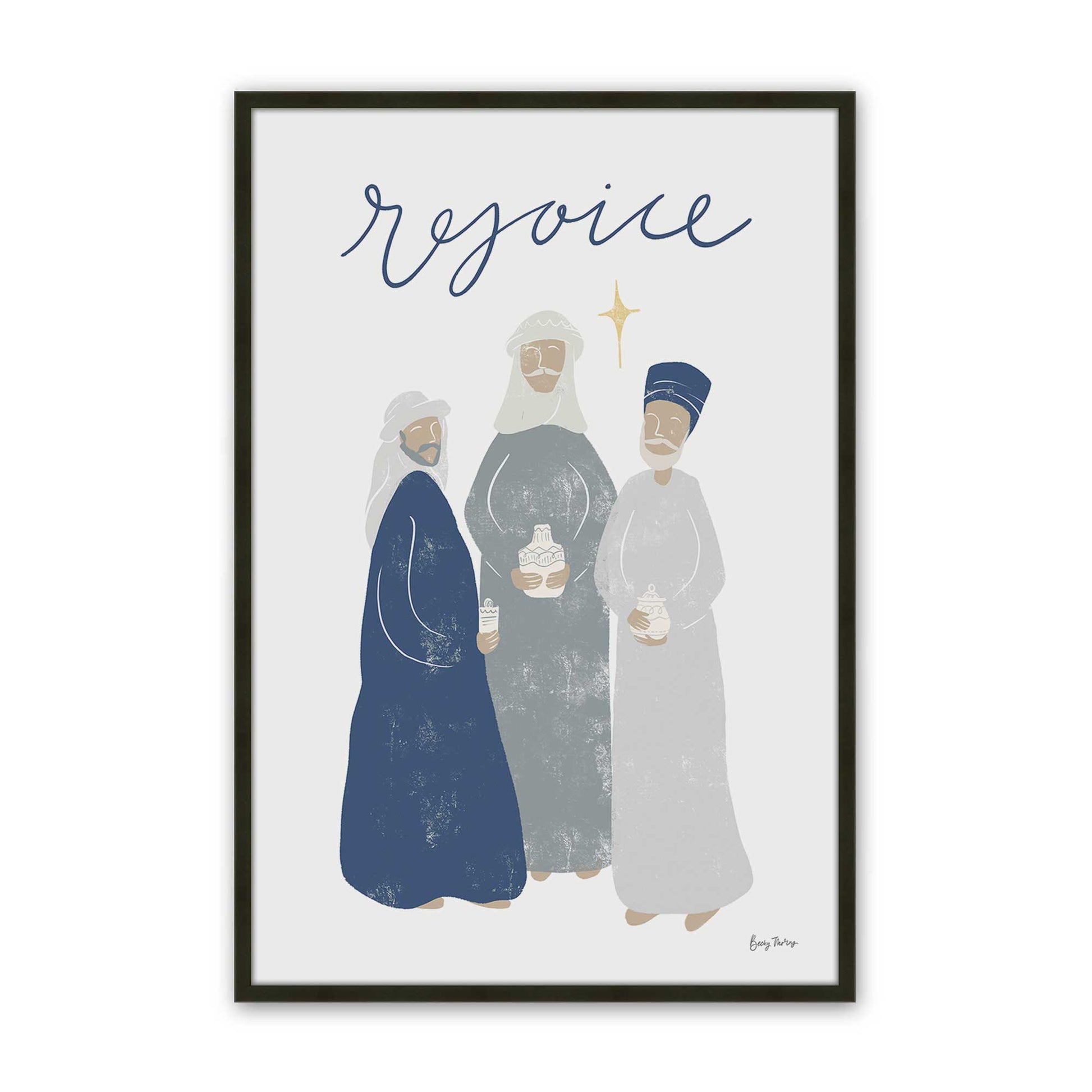 [Color:Satin Black], Picture of art in a Satin Black frame