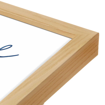 [Color:American Maple], Picture of art in a American Maple frame at an angle