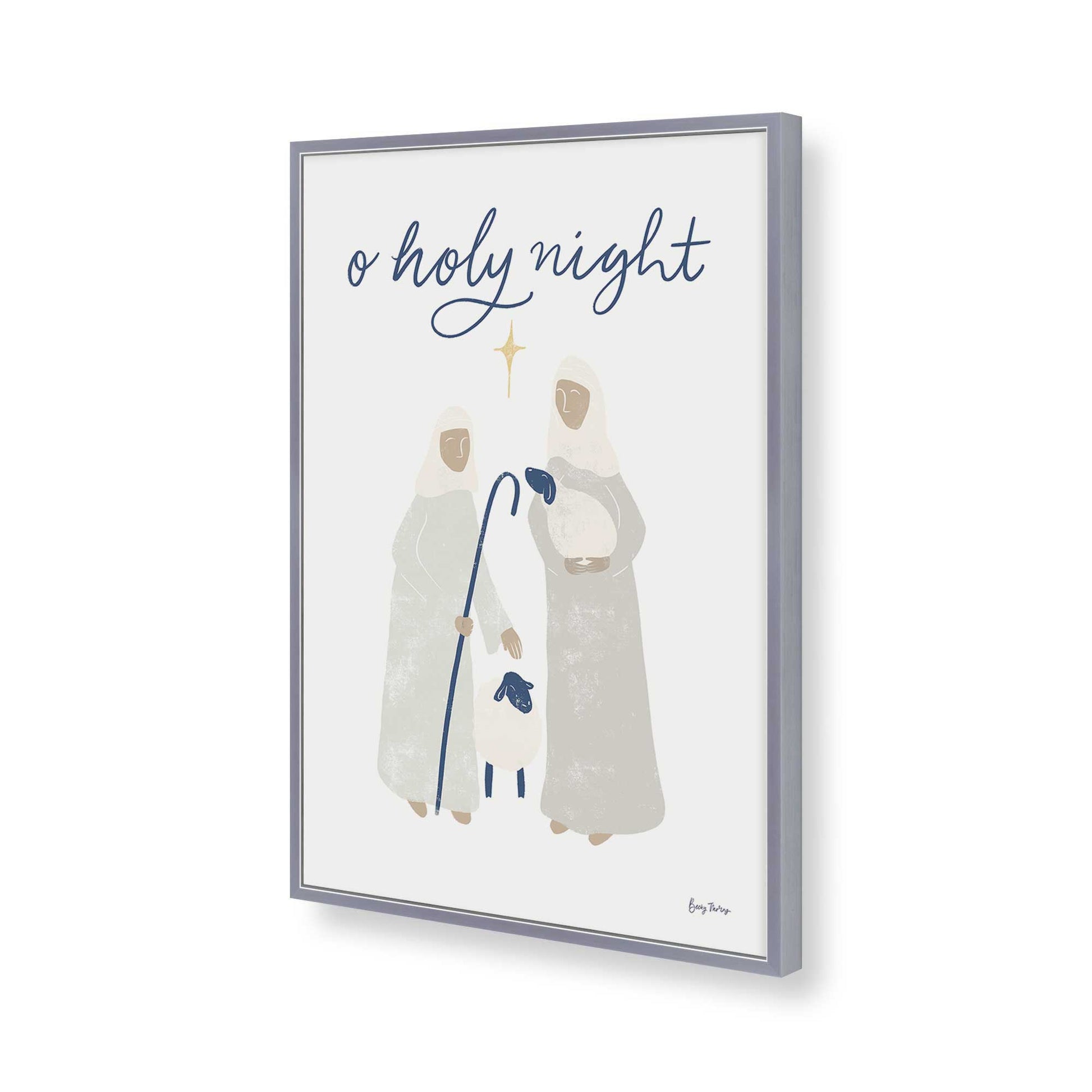 [Color:Polished Chrome], Picture of art in a Polished Chrome frame of the corner