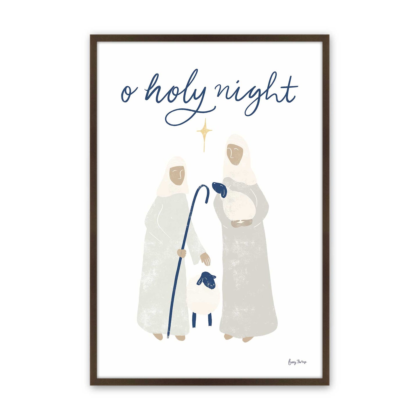 [Color:Belvinder Brown], Picture of art in a Belvinder Brown frame